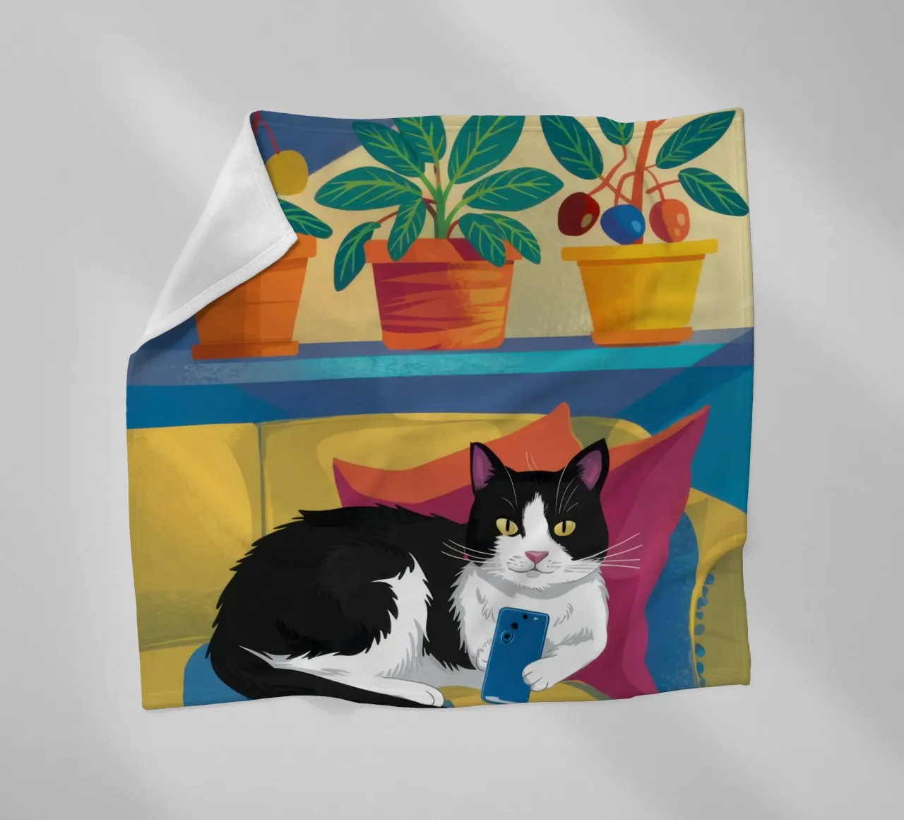 Divano Tuxedo Slumber coperta in pile da Dream Gesso