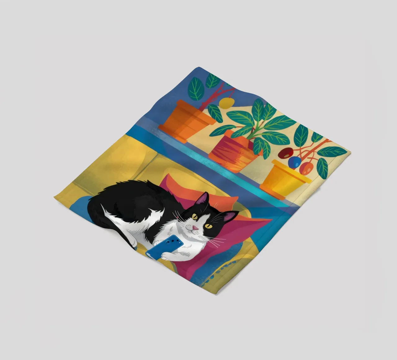 Divano Tuxedo Slumber coperta in pile da Dream Gesso