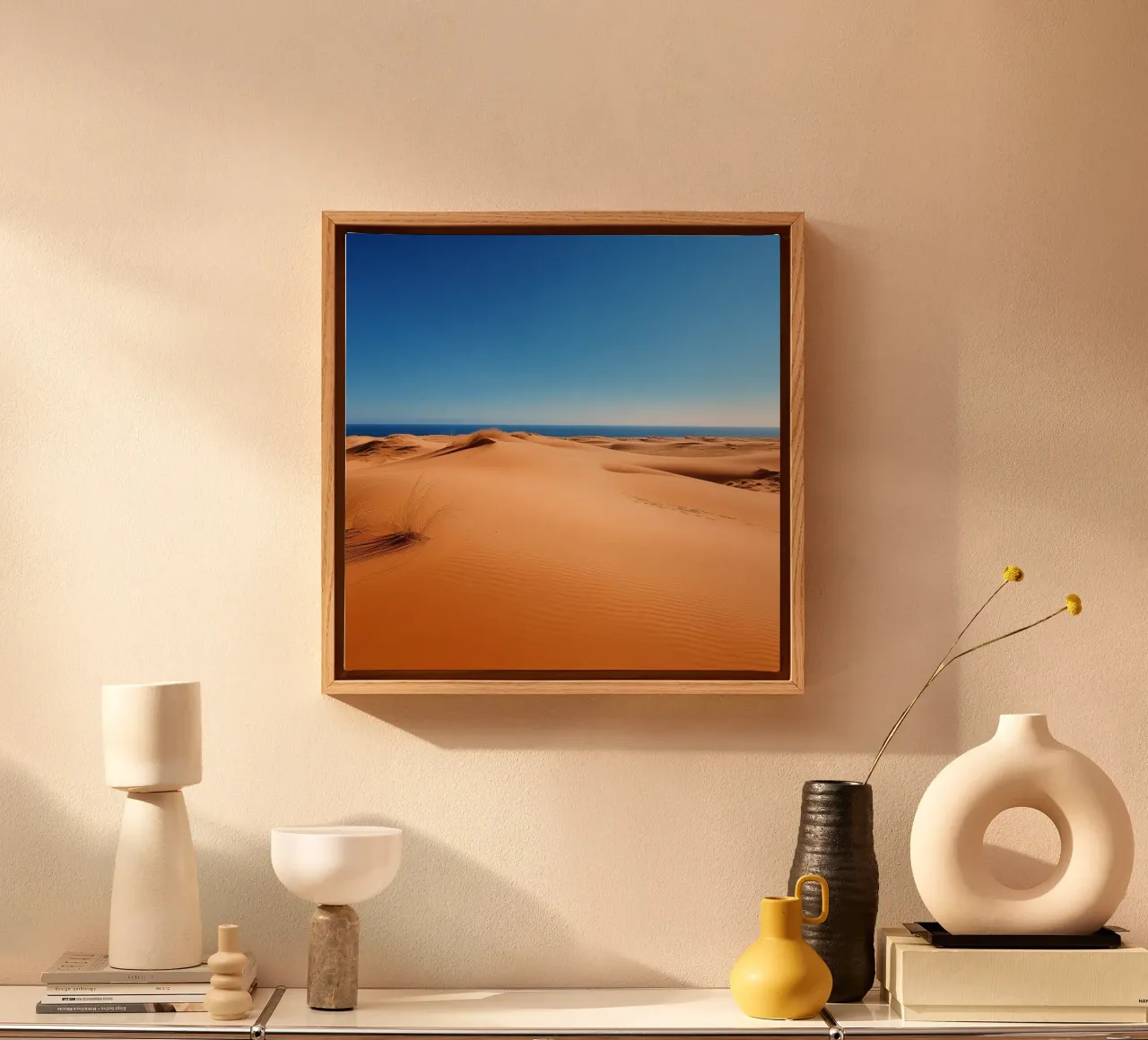 Whispers of the Ocean canvas with Floater frame by PhotoVibe Decor