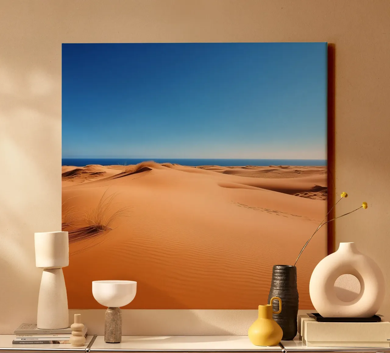 Whispers of the Ocean canvas with Floater frame by PhotoVibe Decor