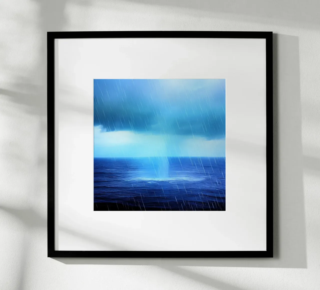 Sussurri dell'oceano poster con telaio in legno da PhotoVibe Decor