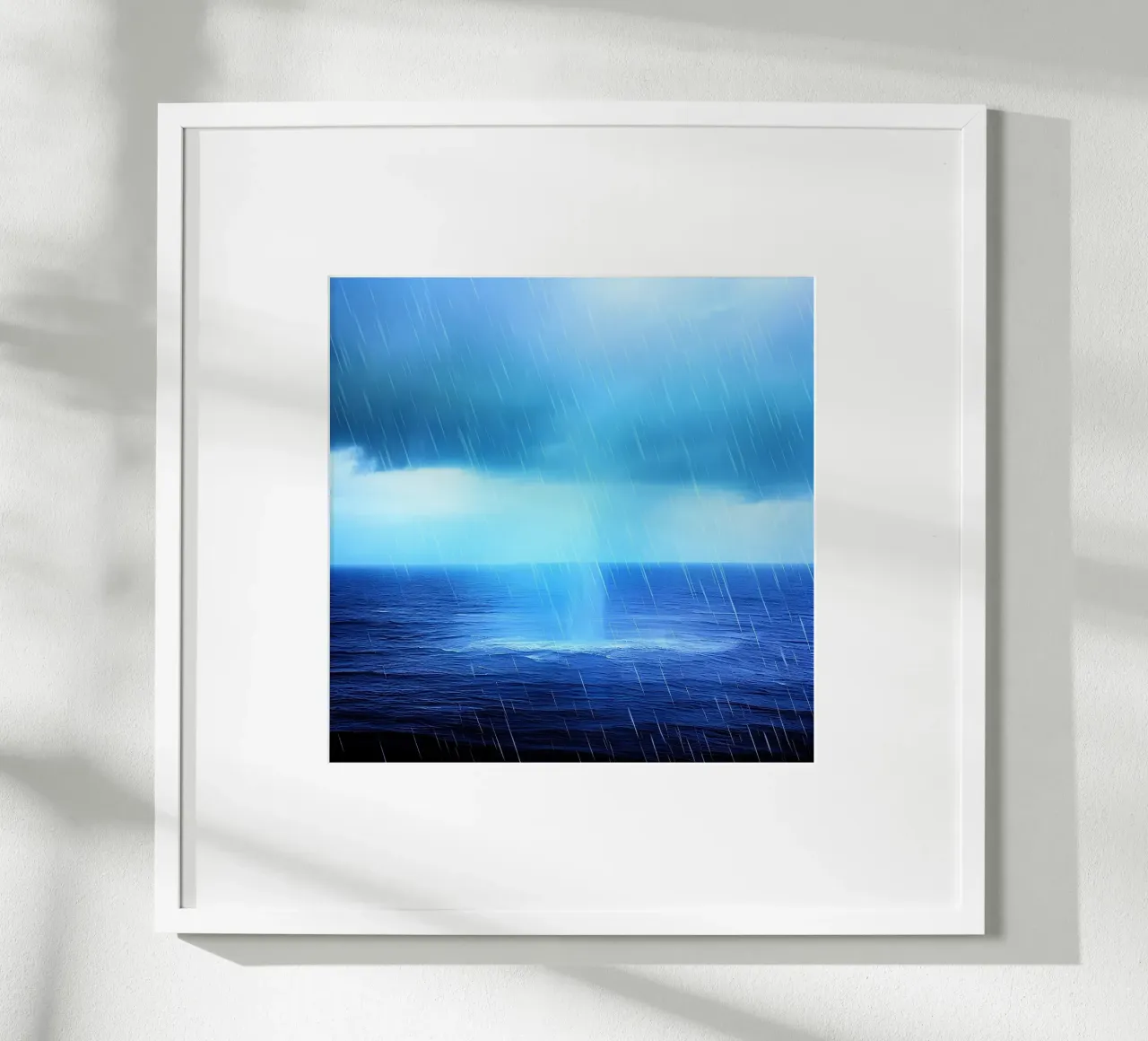 Sussurri dell'oceano poster con telaio in legno da PhotoVibe Decor
