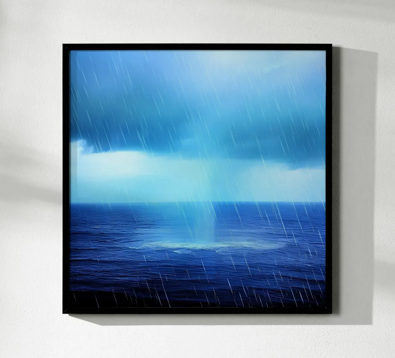Sussurri dell'oceano poster con telaio in legno da PhotoVibe Decor