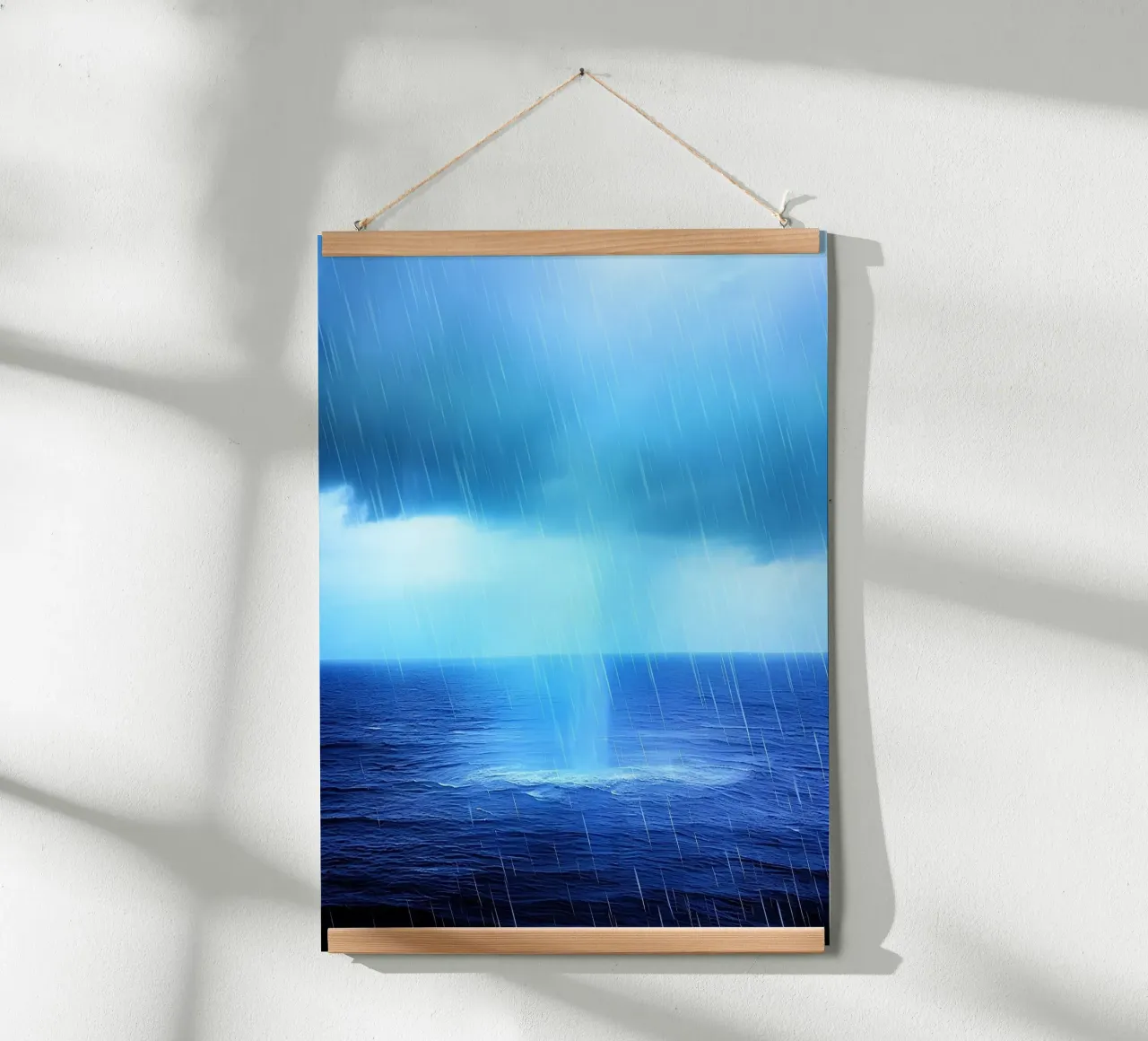 Sussurri dell'oceano poster con telaio in legno da PhotoVibe Decor