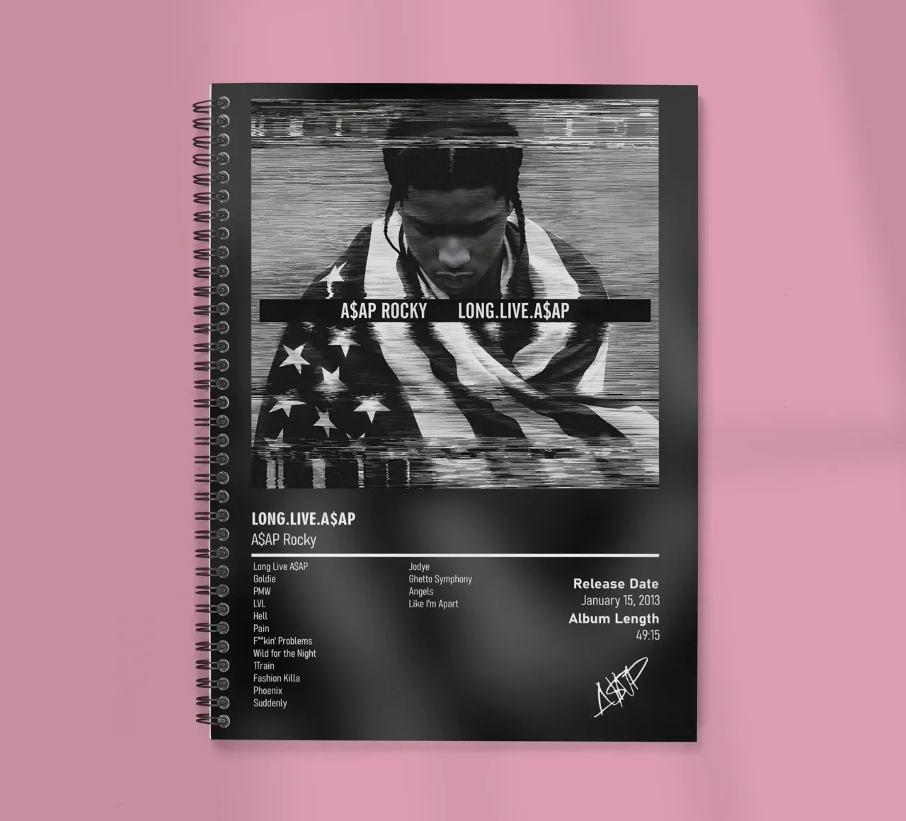 Long.Live.A$AP by A$AP Rocky spiral notebook by DGUnder