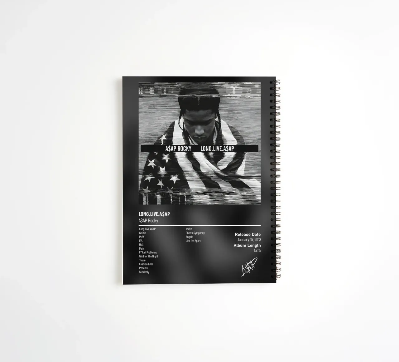 Long.Live.A$AP by A$AP Rocky spiral notebook by DGUnder