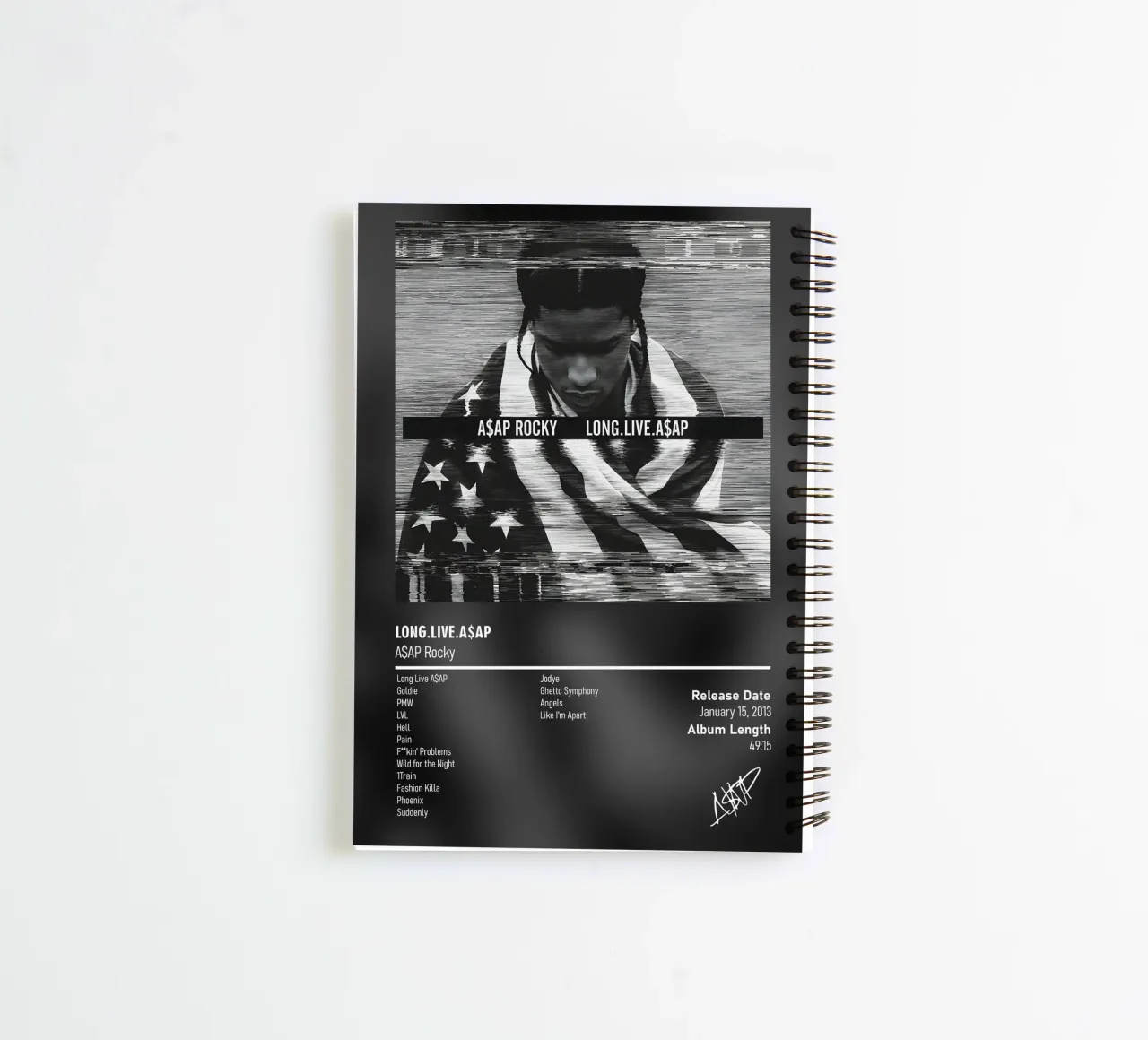 Long.Live.A$AP by A$AP Rocky spiral notebook by DGUnder