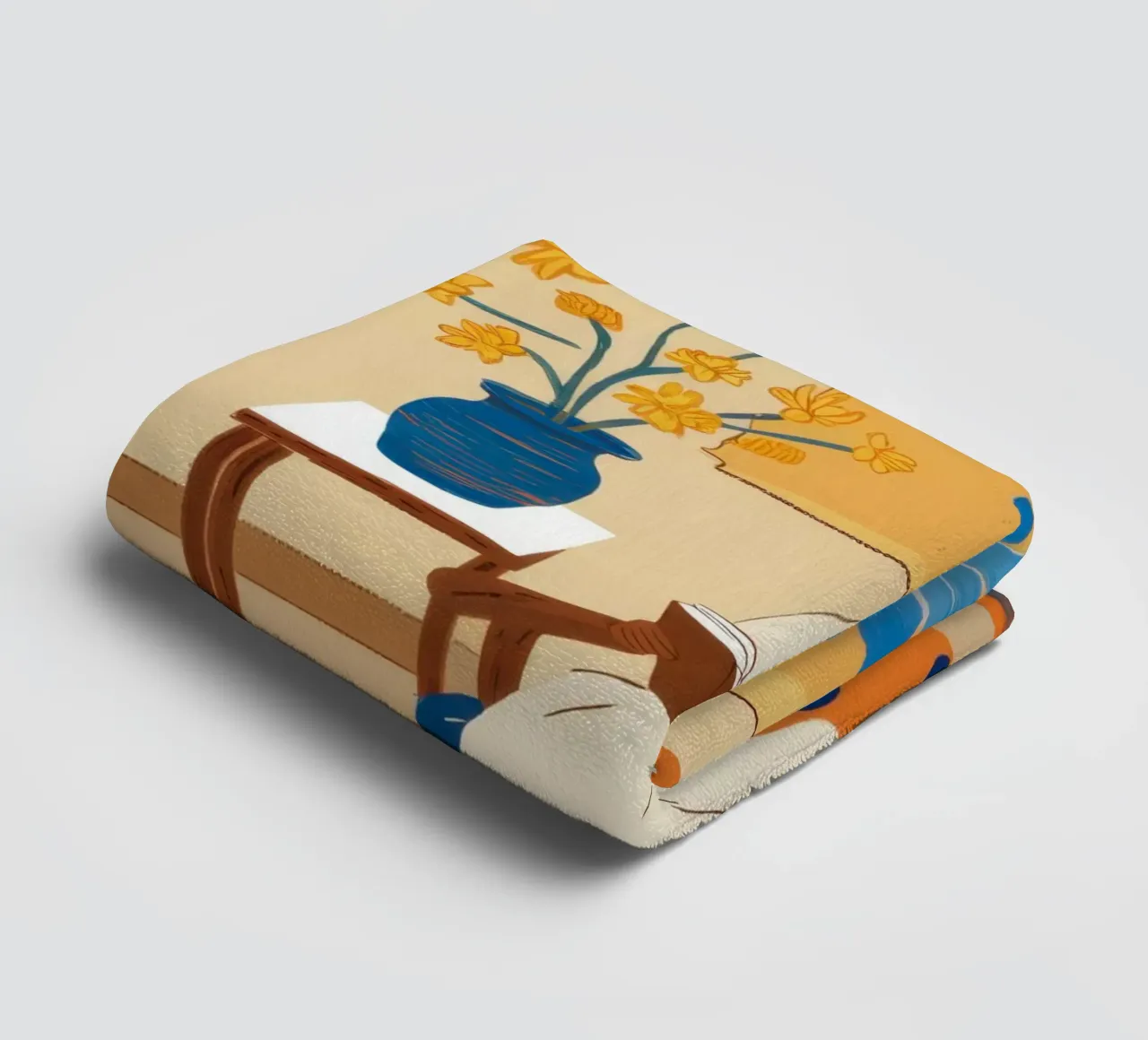 Sunflower Window Watch towel by Dream Gesso