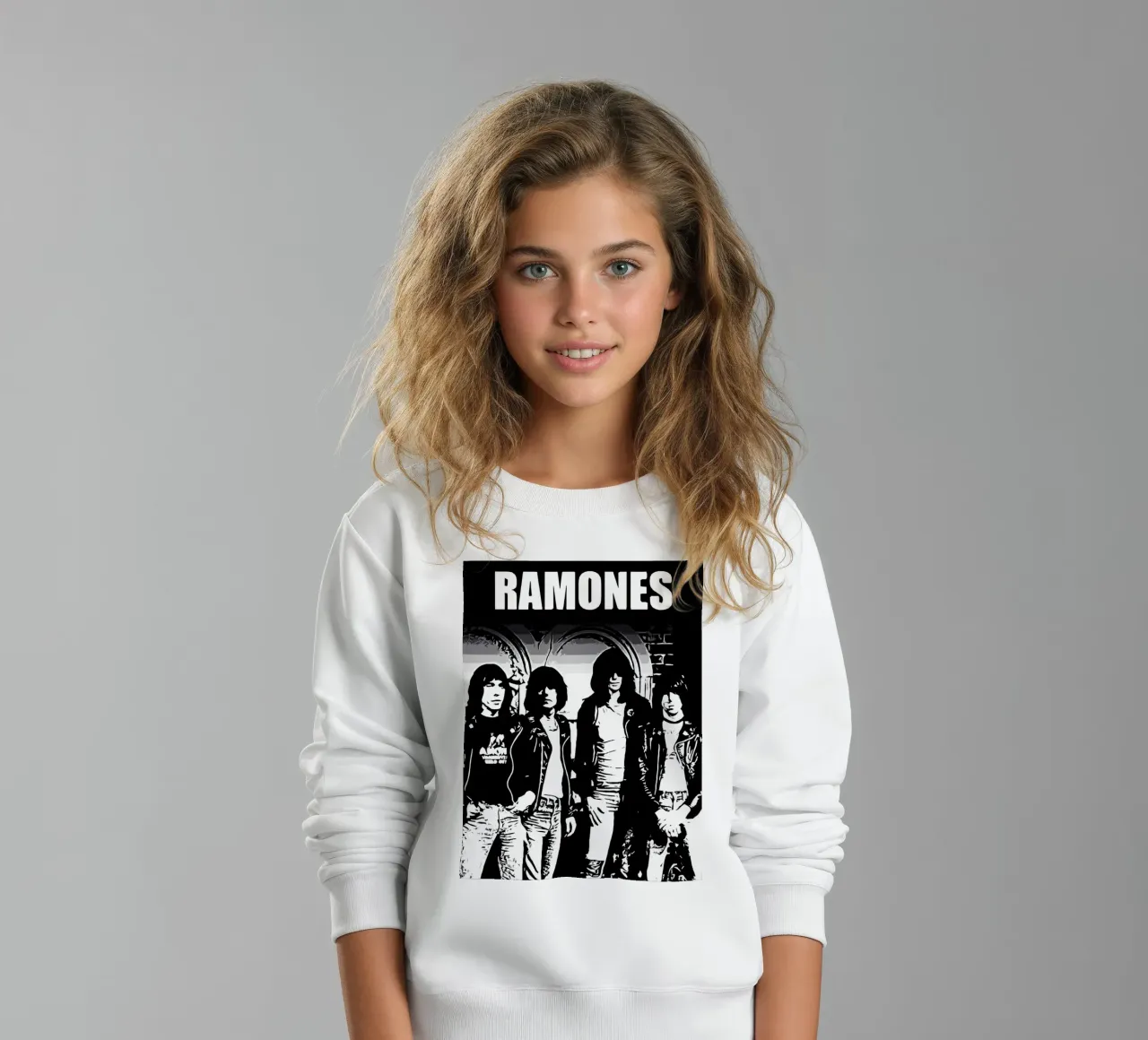 Ramones band music 6 Art kids sweatshirt by music soul
