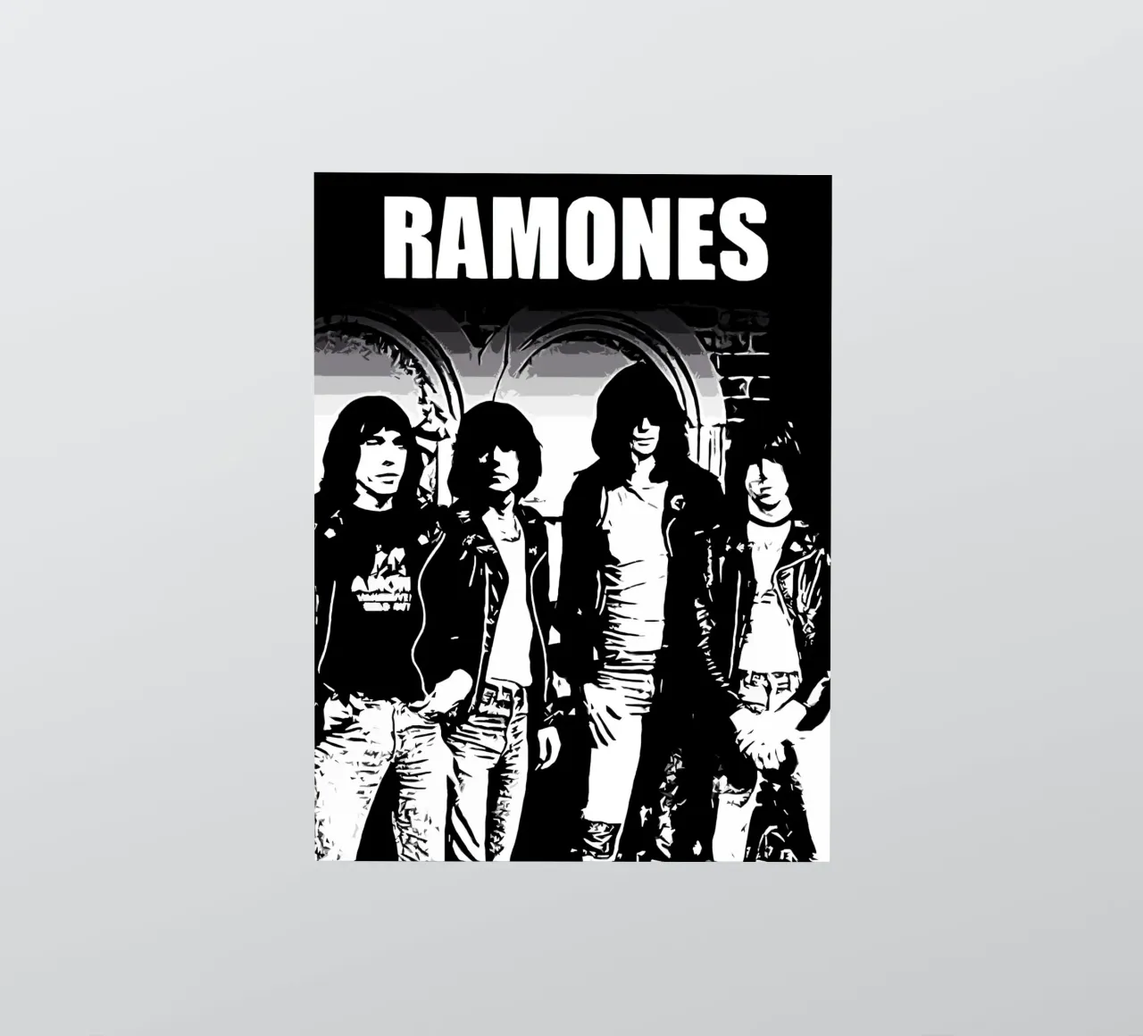 Ramones band music 6 Art sticker by music soul
