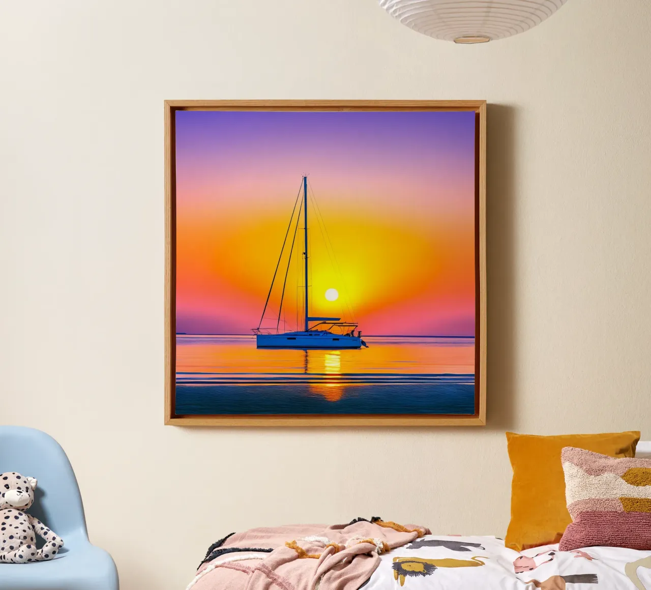 Whispers of the Ocean canvas with Floater frame by PhotoVibe Decor