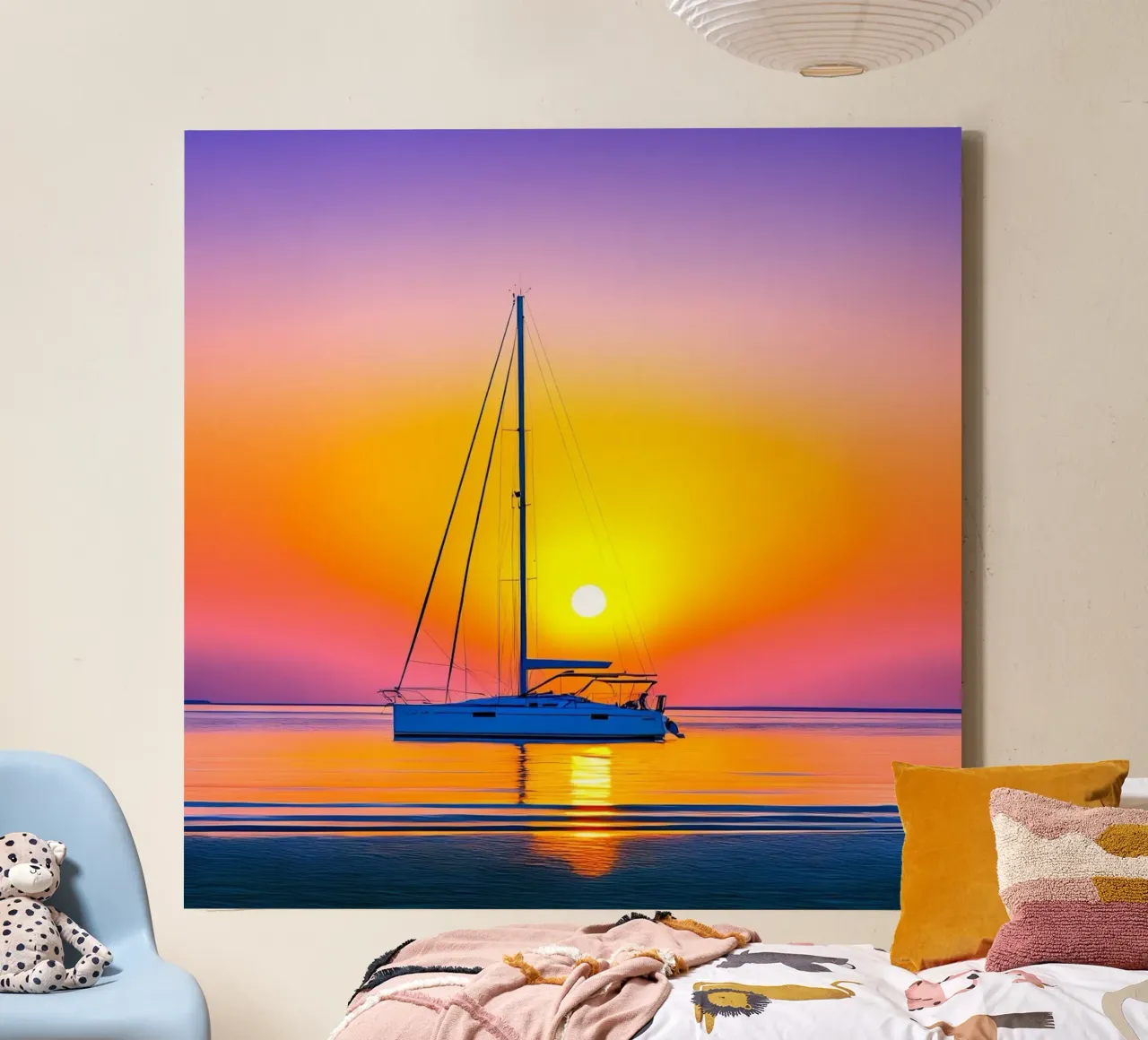 Whispers of the Ocean canvas with Floater frame by PhotoVibe Decor