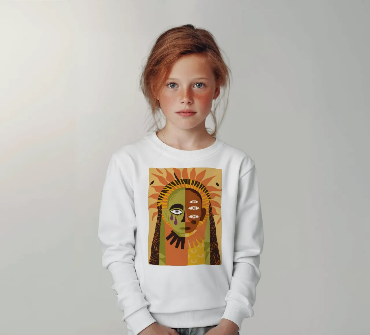 Sguardo solare onniveggente felpa bambino da Dream Gesso