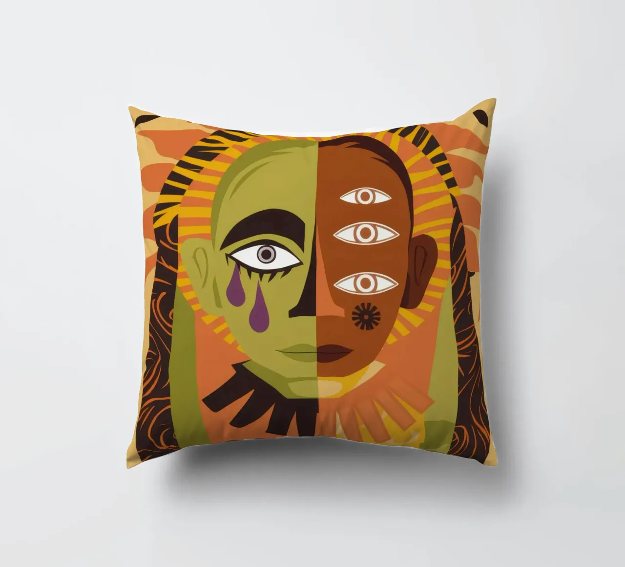 Sguardo solare onniveggente cuscino da Dream Gesso