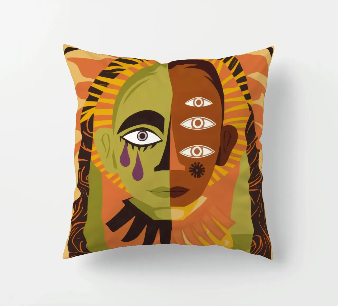 Sguardo solare onniveggente cuscino da Dream Gesso