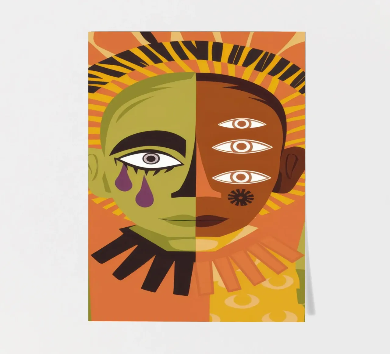 Solar All Seeing Gaze sticker sheet by Dream Gesso