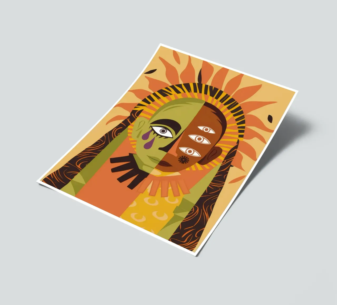 Solar All Seeing Gaze sticker sheet by Dream Gesso
