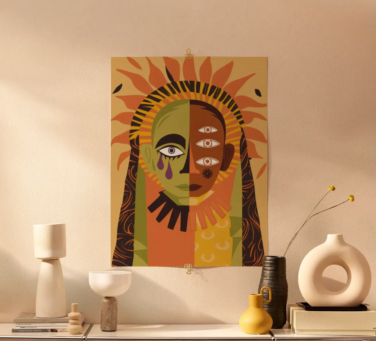Sguardo solare onniveggente carta hahnemühle da Dream Gesso