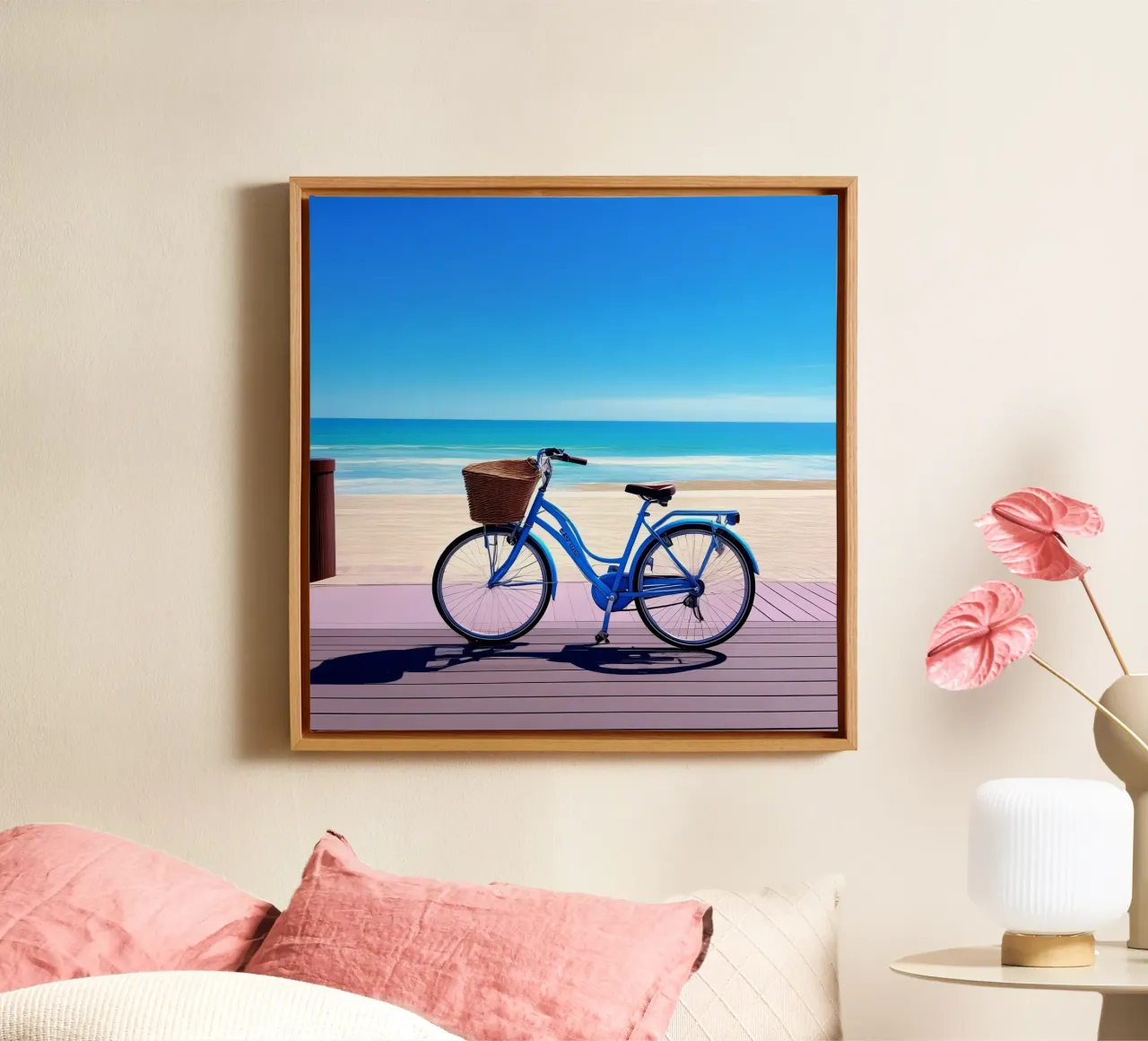 Whispers of the Ocean canvas with Floater frame by PhotoVibe Decor