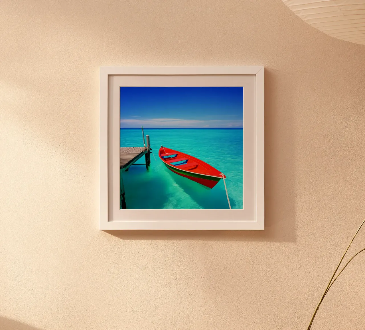 Sussurri dell'oceano poster con telaio in alluminio da PhotoVibe Decor