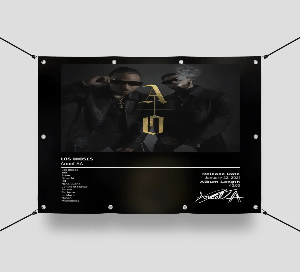 Los Dioses (2021) by Anuel AA & Ozuna telo in pvc da DGUnder