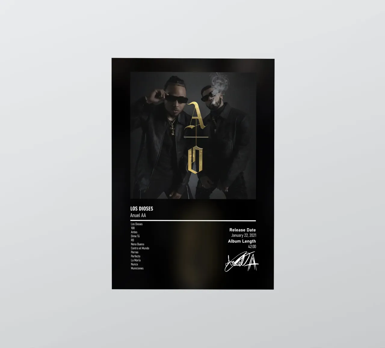 Los Dioses (2021) by Anuel AA & Ozuna sticker by DGUnder