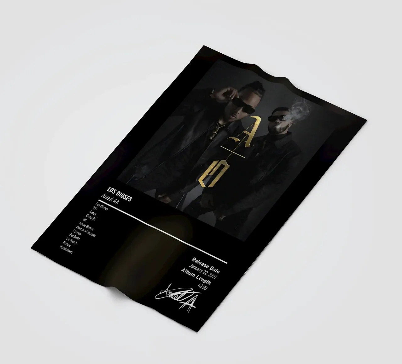 Los Dioses (2021) by Anuel AA & Ozuna coperta in pile da DGUnder