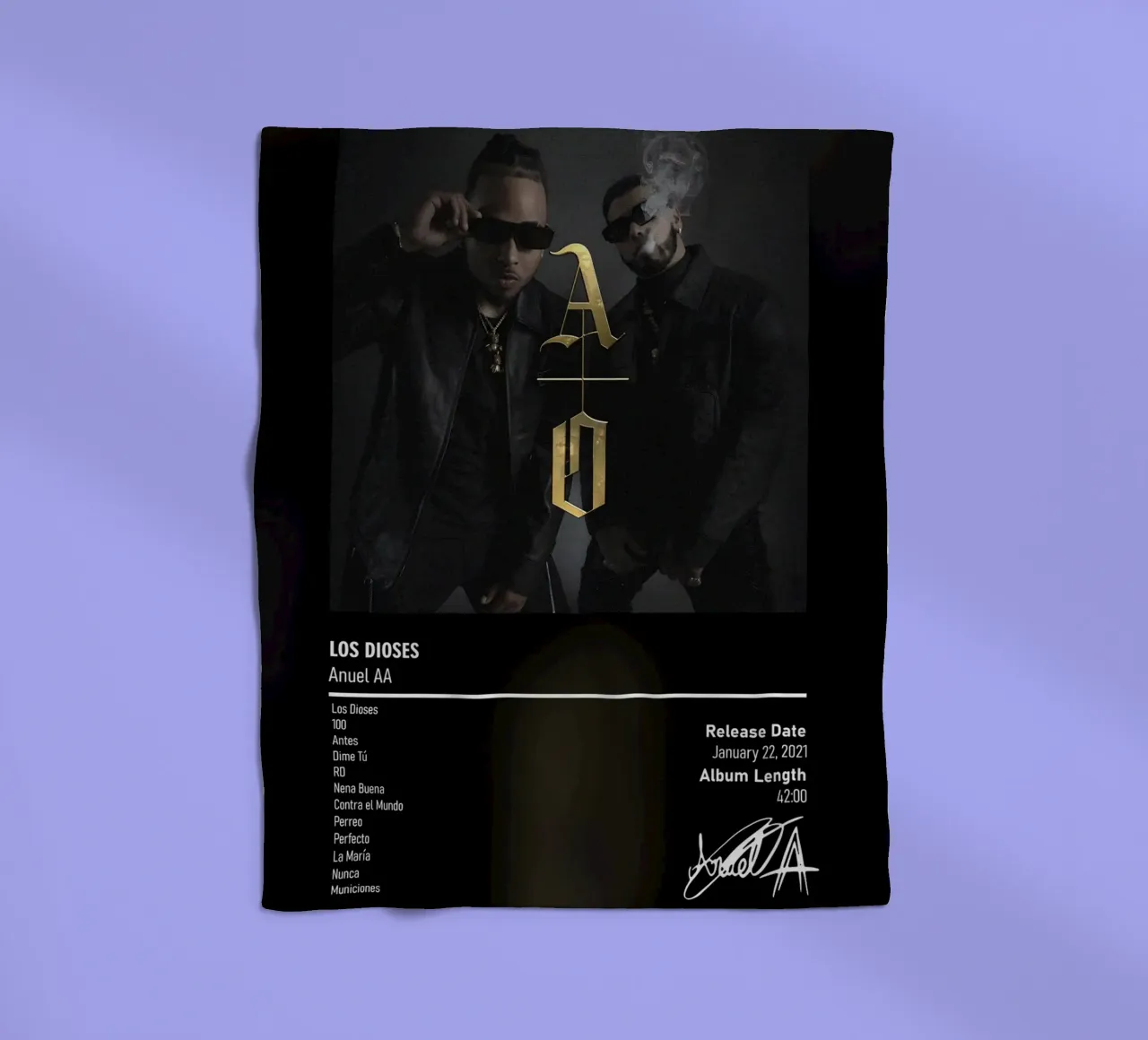 Los Dioses (2021) by Anuel AA & Ozuna coperta in pile da DGUnder