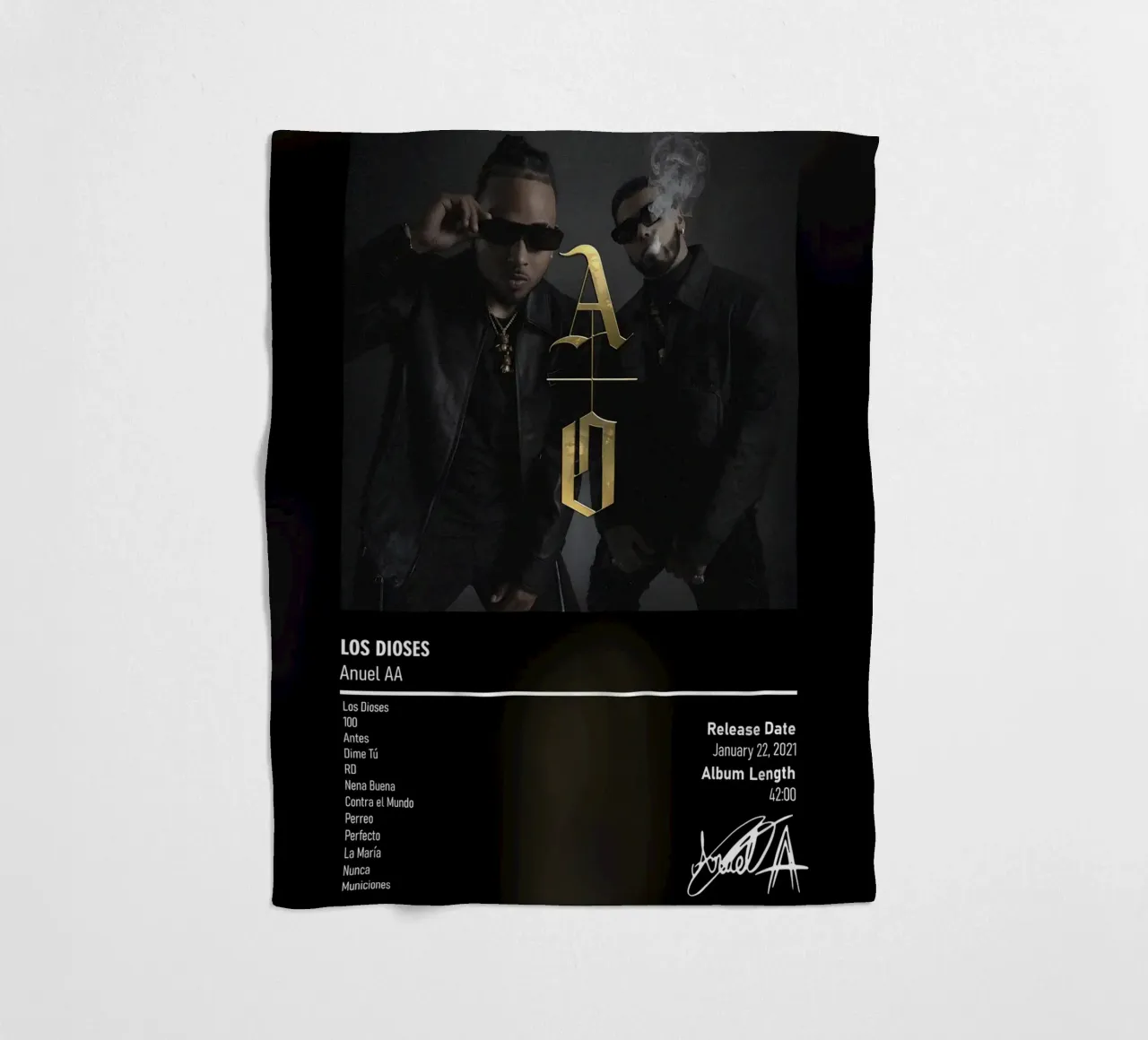 Los Dioses (2021) by Anuel AA & Ozuna coperta in pile da DGUnder