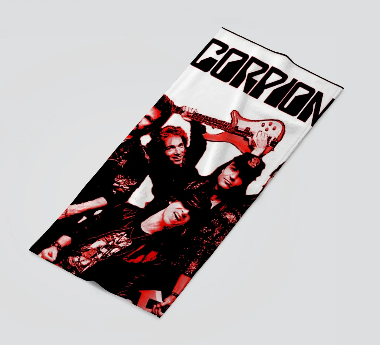 Scorpions band music 4 Art beach towel by music soul