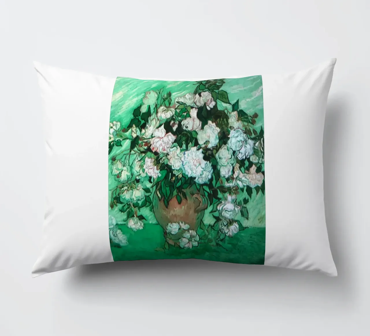 vaso di fiori rose bianche cuscino da cloud shop