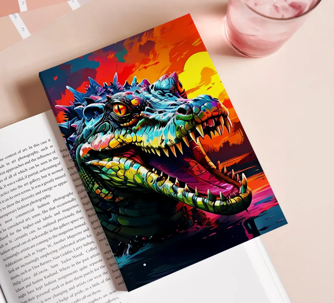 Crocodile_style_J_1 notebook by Tierisch bunt by LK