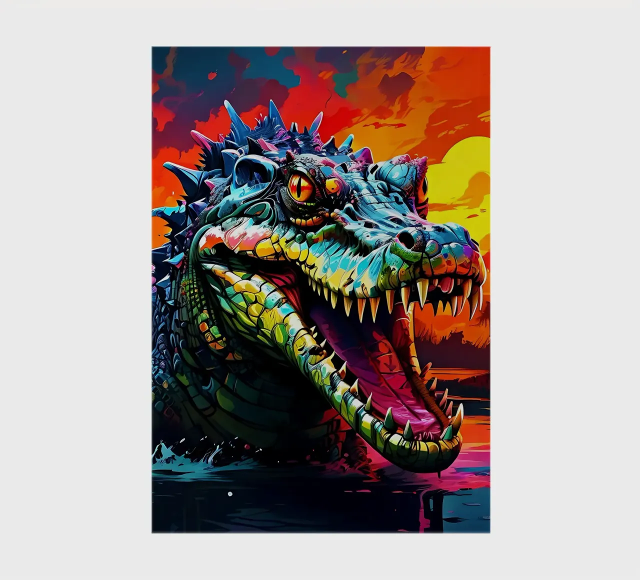 Crocodile_style_J_1 notebook by Tierisch bunt by LK