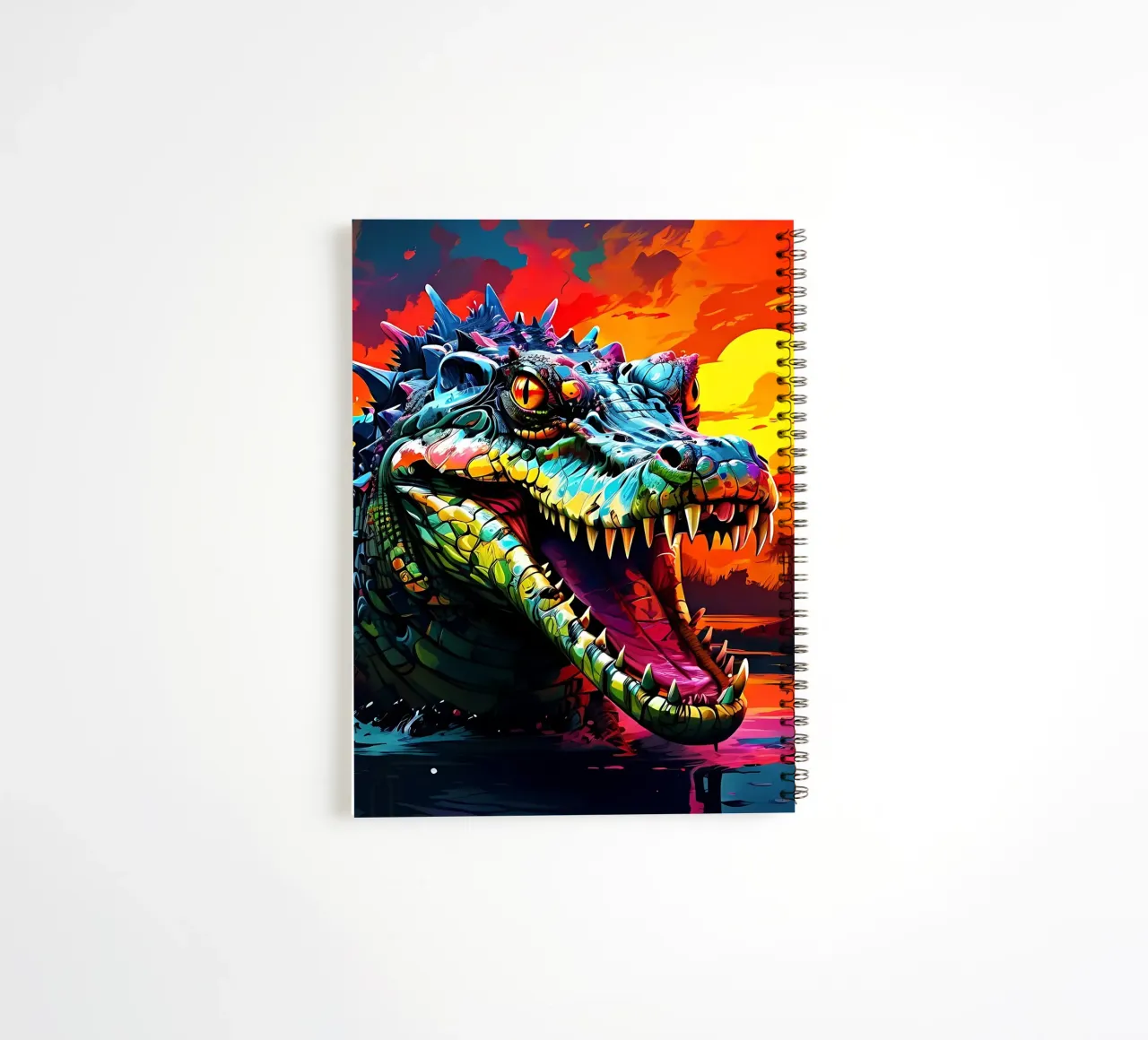 Crocodile_style_J_1 spiral notebook by Tierisch bunt by LK