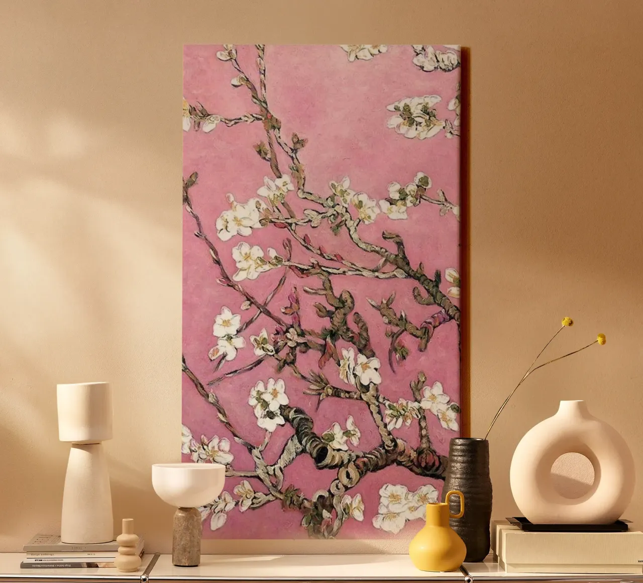 bloemenpatroon tuinbouw canvas met Baklijst van cloud shop