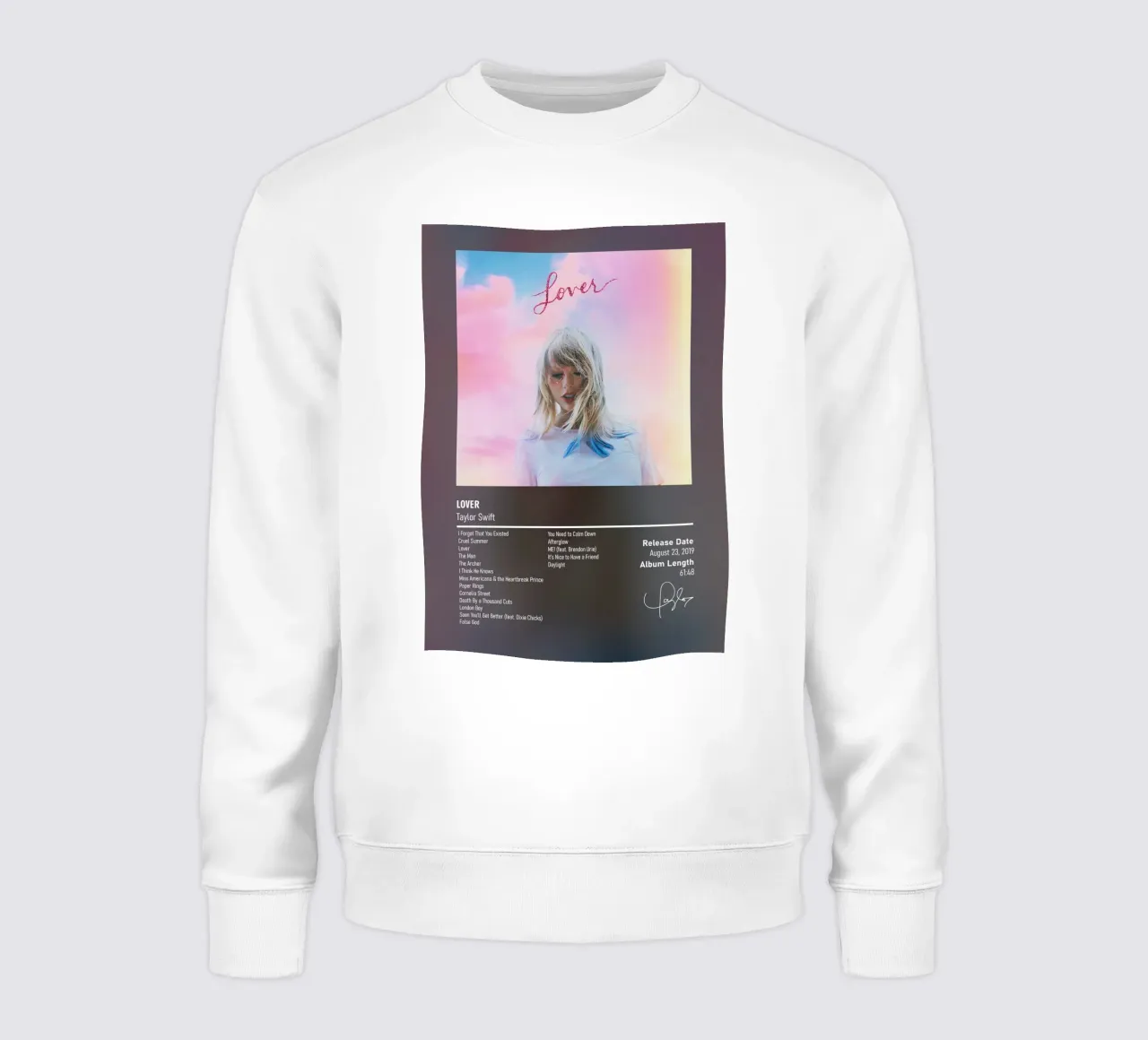 Lover (2019) by Taylor Swift felpa da DGUnder