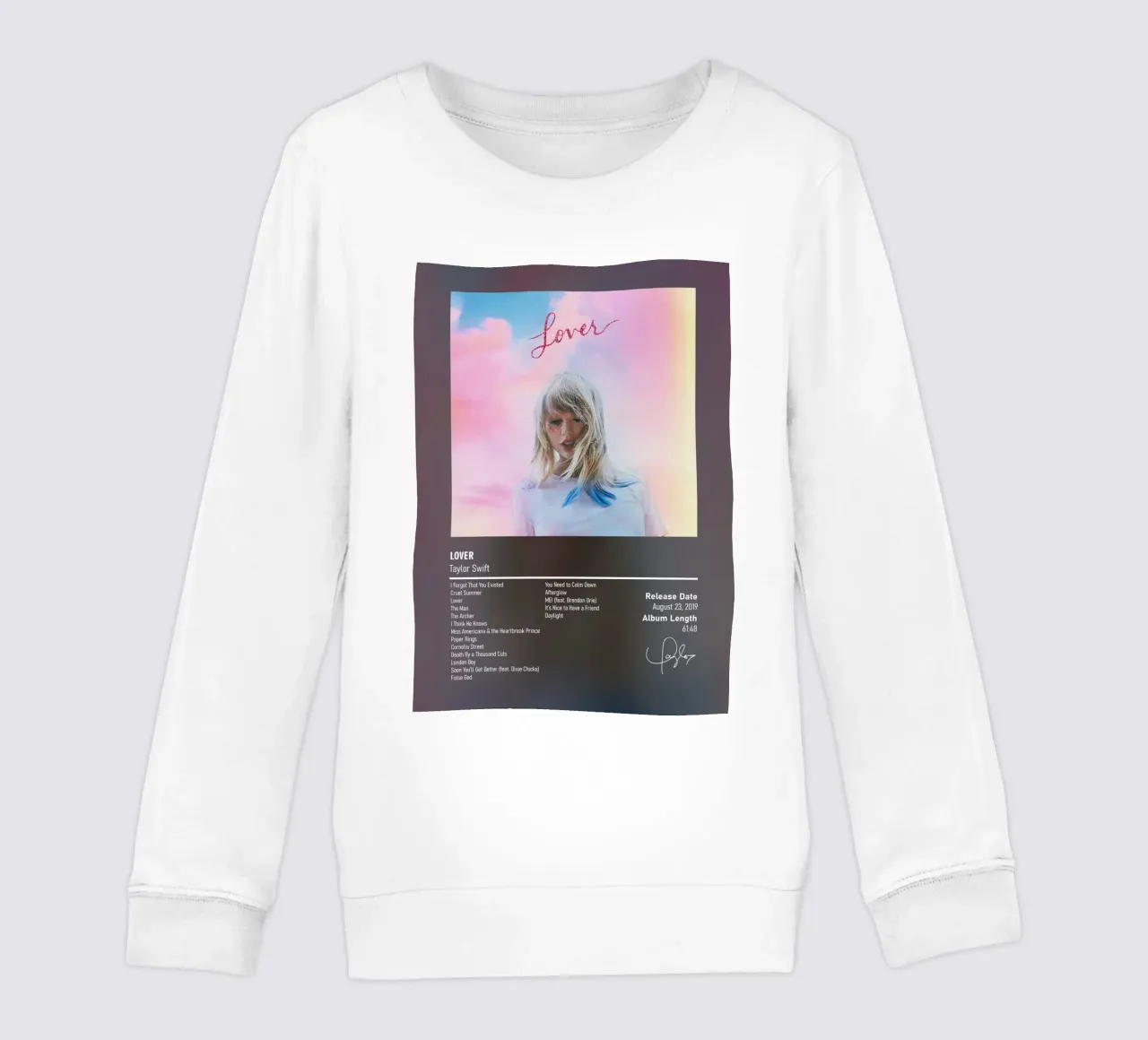 Lover (2019) by Taylor Swift felpa bambino da DGUnder