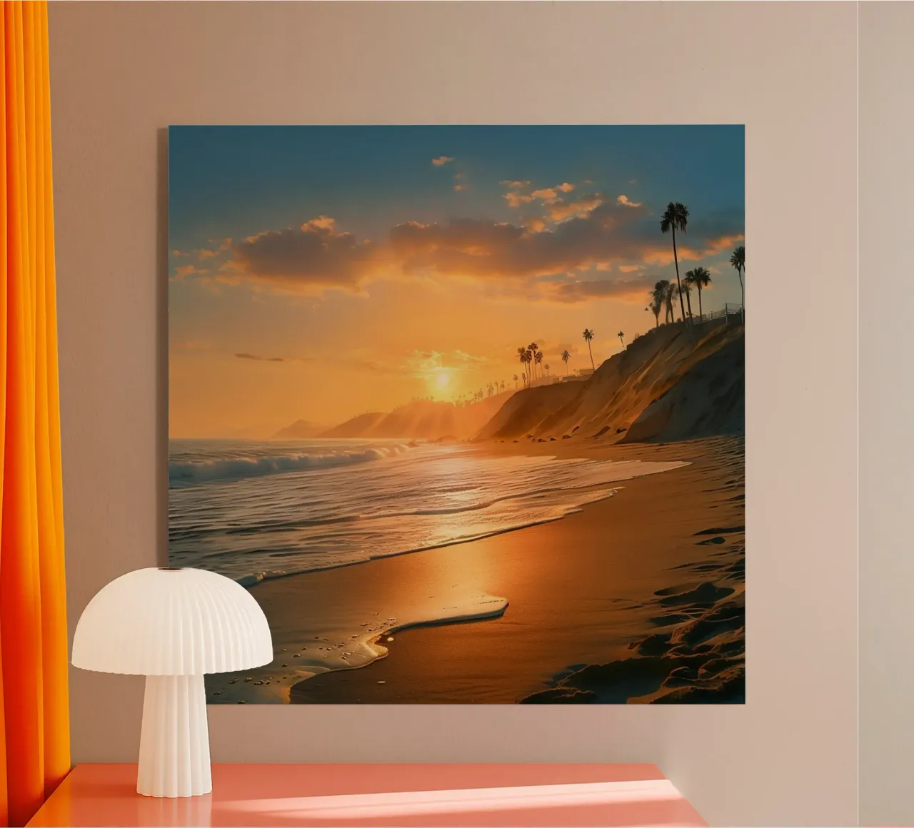 Orizzonte d'oro plexiglass da PhotoVibe Decor