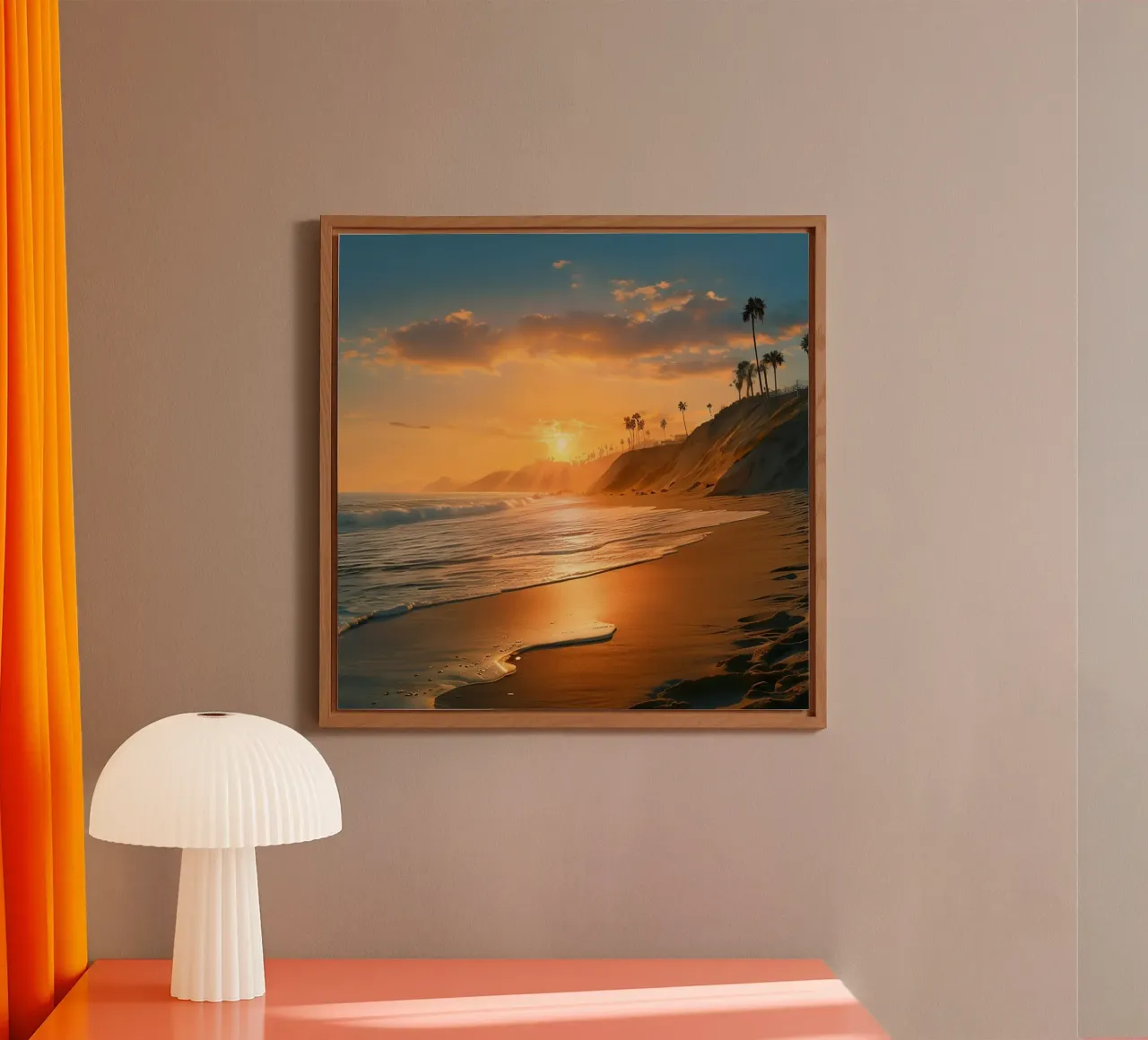 Orizzonte d'oro alluminio dibond da PhotoVibe Decor
