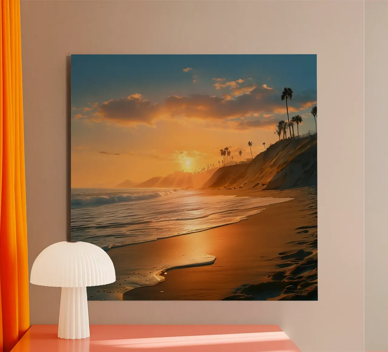 Orizzonte d'oro alluminio dibond da PhotoVibe Decor