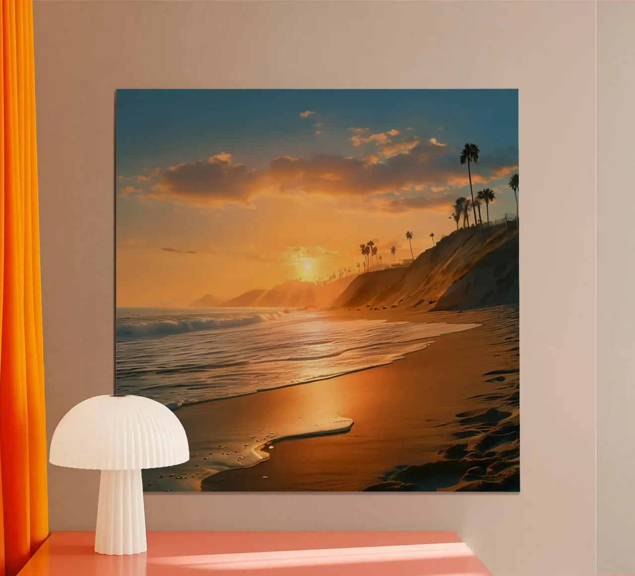 Orizzonte d'oro carta hahnemühle da PhotoVibe Decor