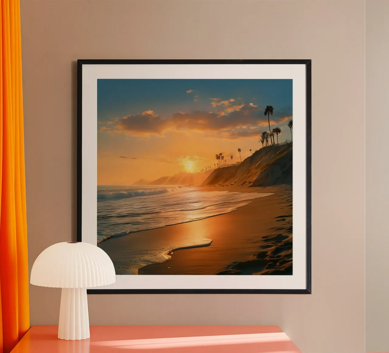 Orizzonte d'oro carta hahnemühle da PhotoVibe Decor