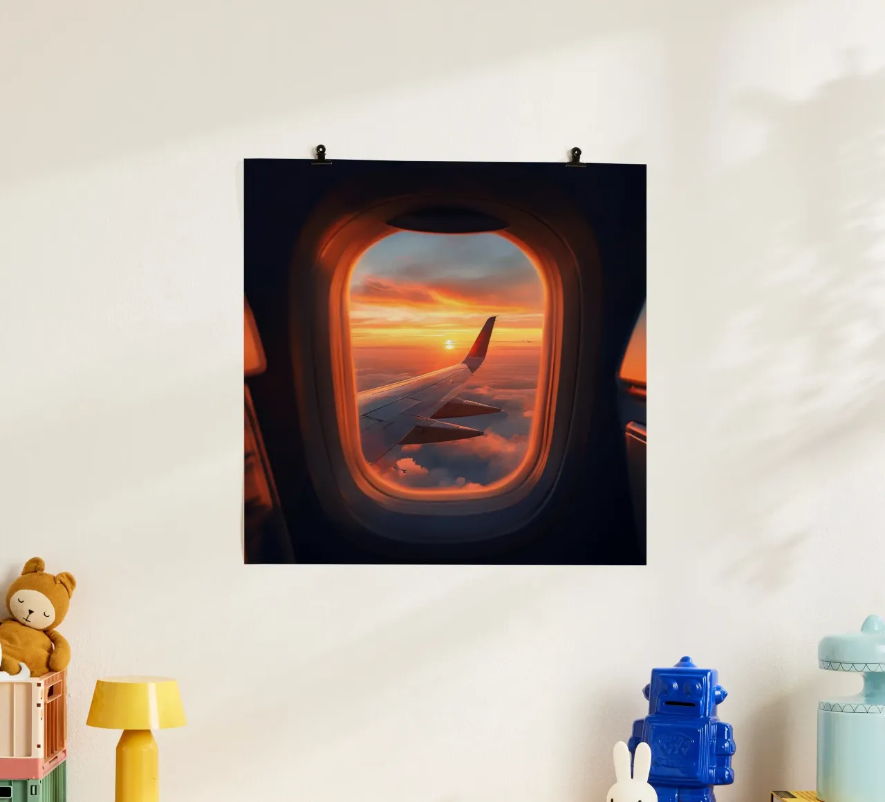 Orizzonte d'oro poster da PhotoVibe Decor