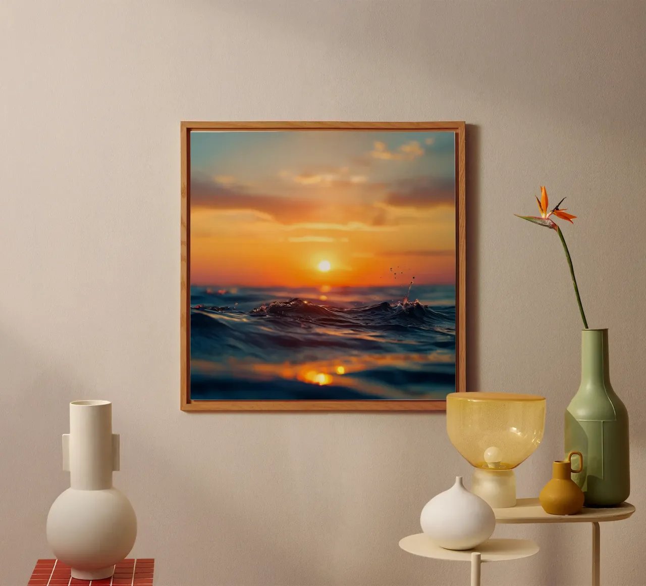 Orizzonte d'oro alluminio dibond da PhotoVibe Decor