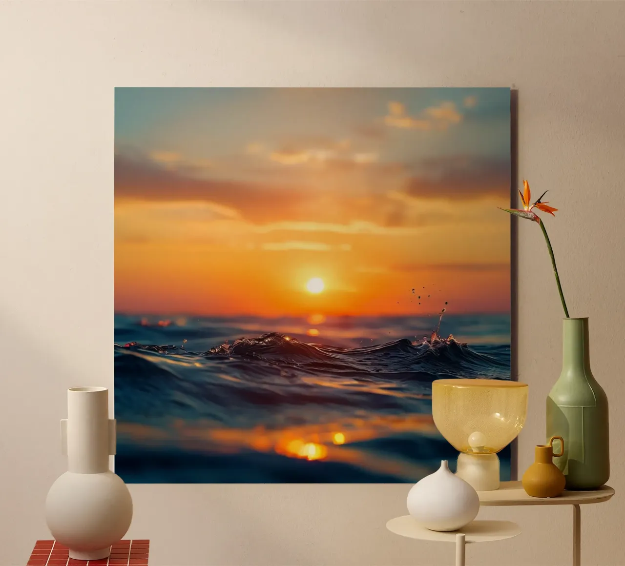 Orizzonte d'oro alluminio dibond da PhotoVibe Decor