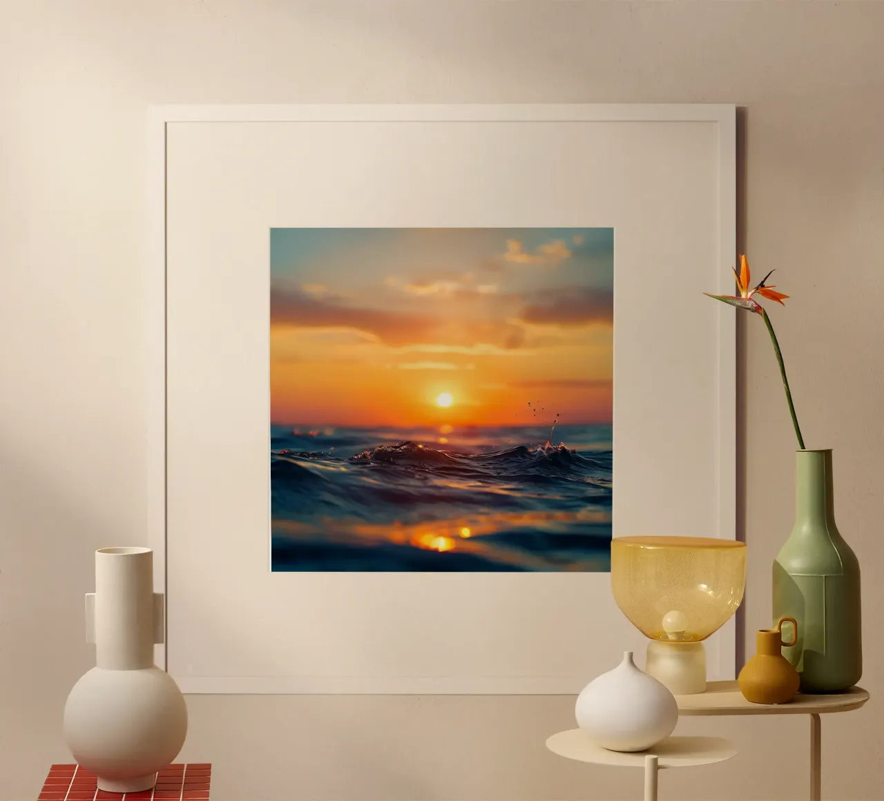 Orizzonte d'oro carta hahnemühle da PhotoVibe Decor