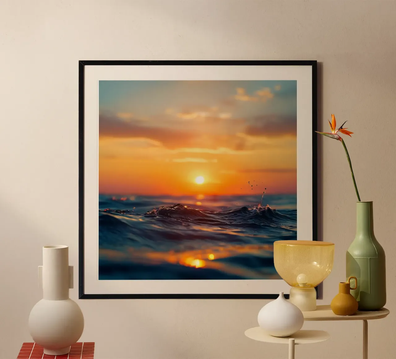 Orizzonte d'oro carta hahnemühle da PhotoVibe Decor
