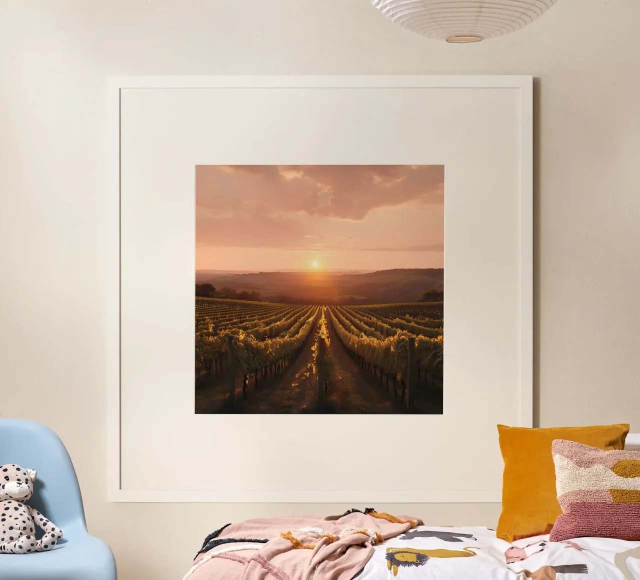 Orizzonte d'oro carta hahnemühle da PhotoVibe Decor