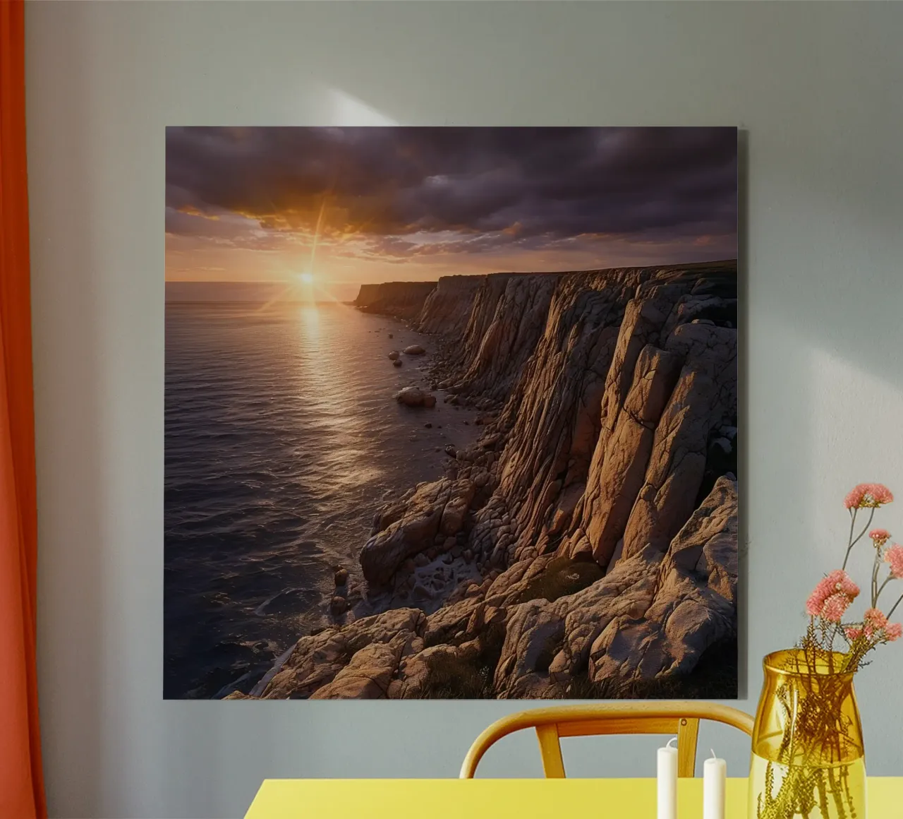 Orizzonte d'oro alluminio dibond da PhotoVibe Decor