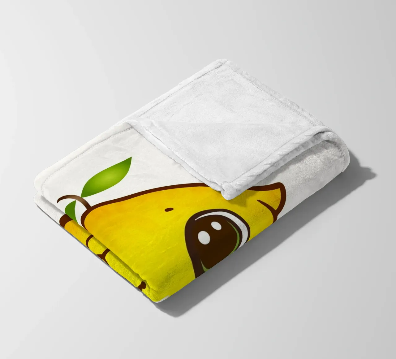 Allegro limone come simpatica figura kawaii coperta in pile da namosh